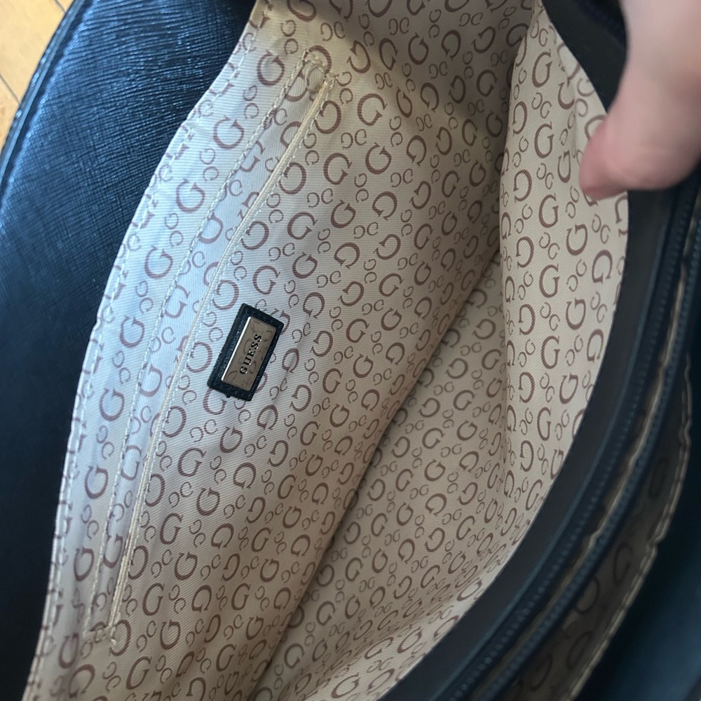 Guess Black Embossed Tote Bag - Picture 3 of 4